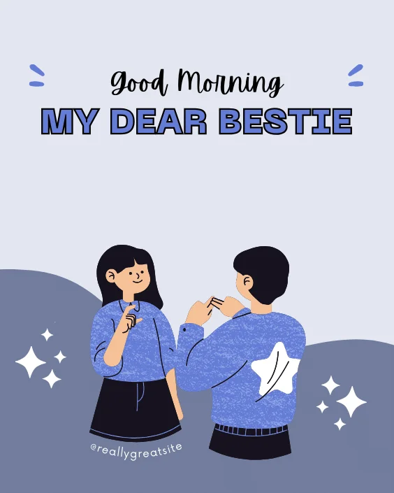 Good Morning Bestie Image