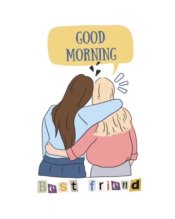 Good Morning Bestie Image