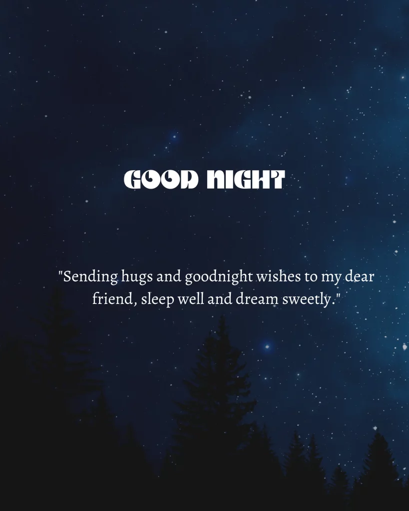 Friend Good Night Quote Image