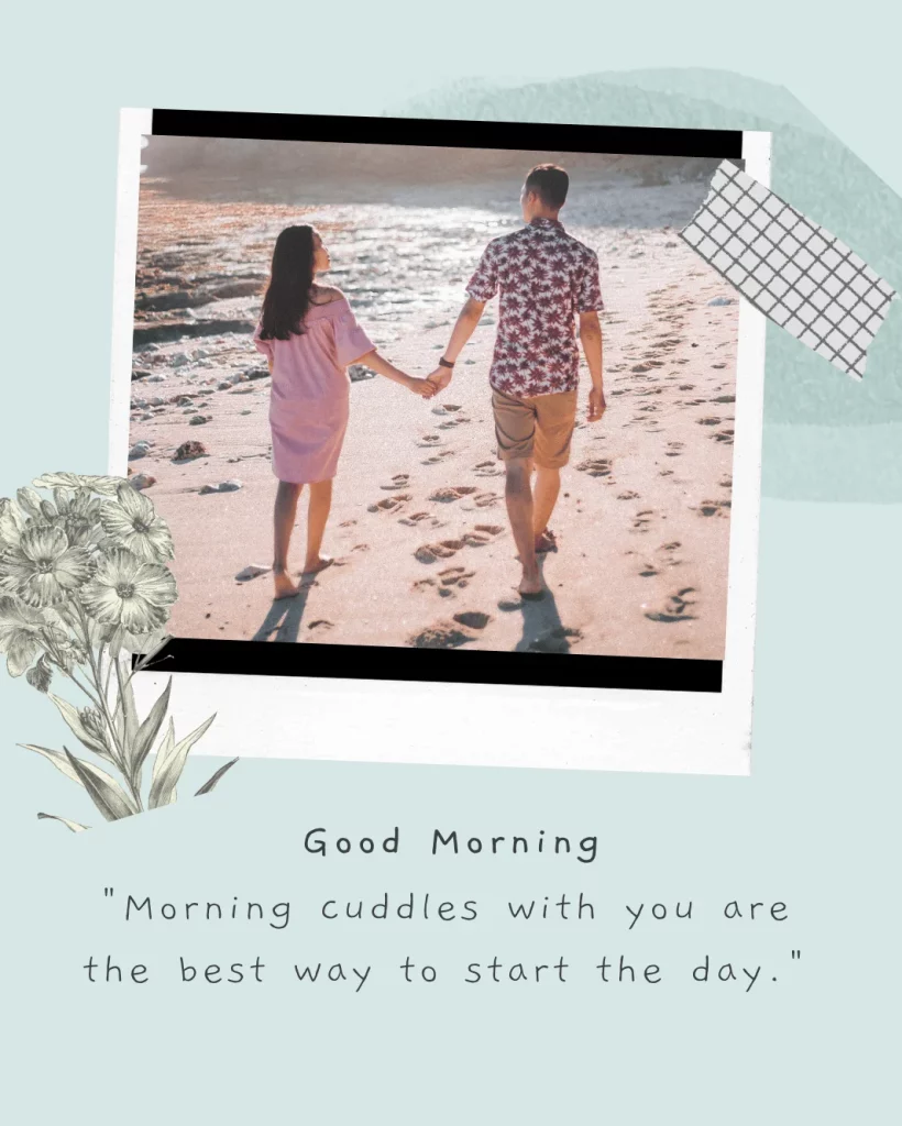 Romantic Good Morning Message for Him Image