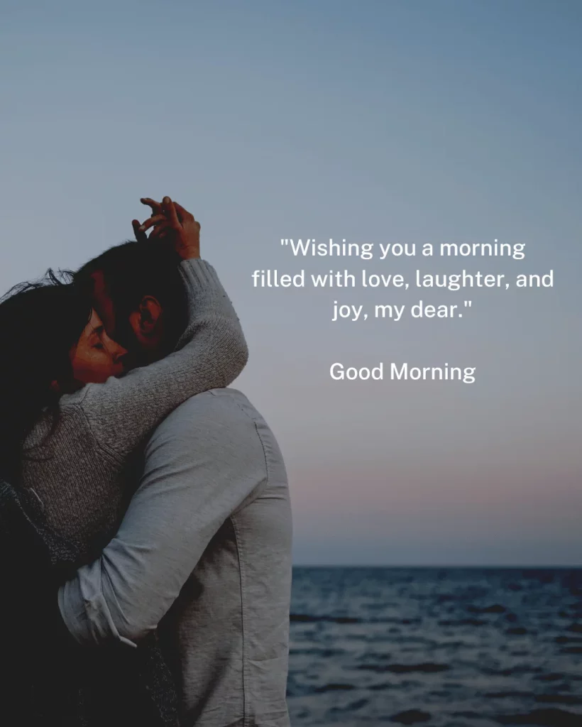 Romantic Good Morning Message for Him Image