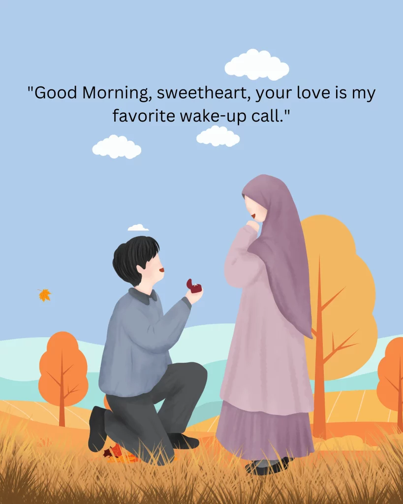 Romantic Good Morning Message for Him Image