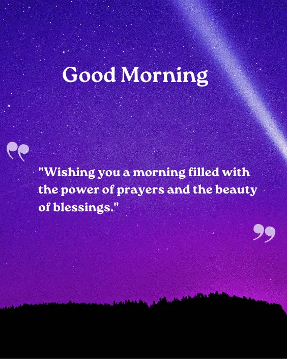 Good Morning Blessing and Prayer Image