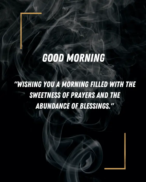 Good Morning Blessing and Prayer Image