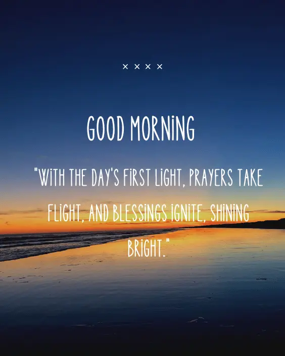 Good Morning Blessing and Prayer Image