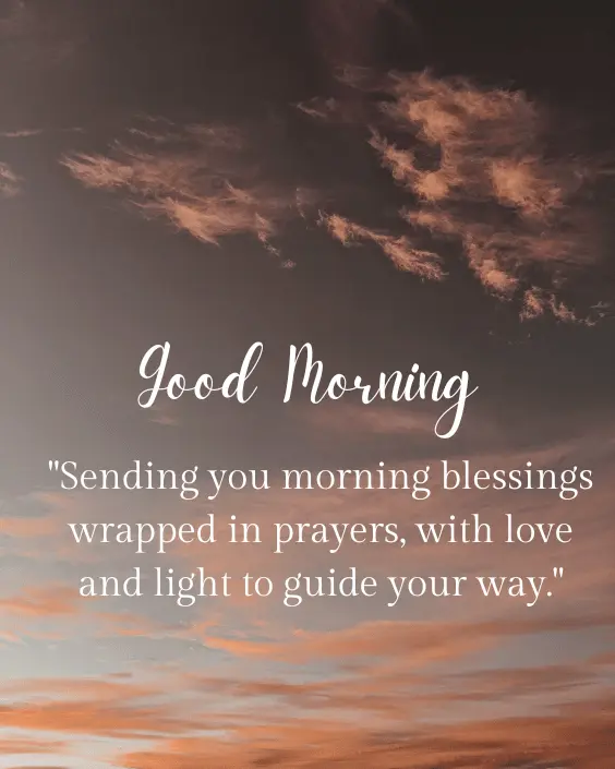 Good Morning Blessing and Prayer Image