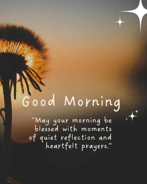 Good Morning Blessing and Prayer Image