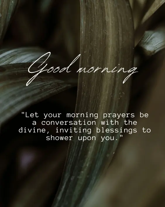 Good Morning Blessing and Prayer Image