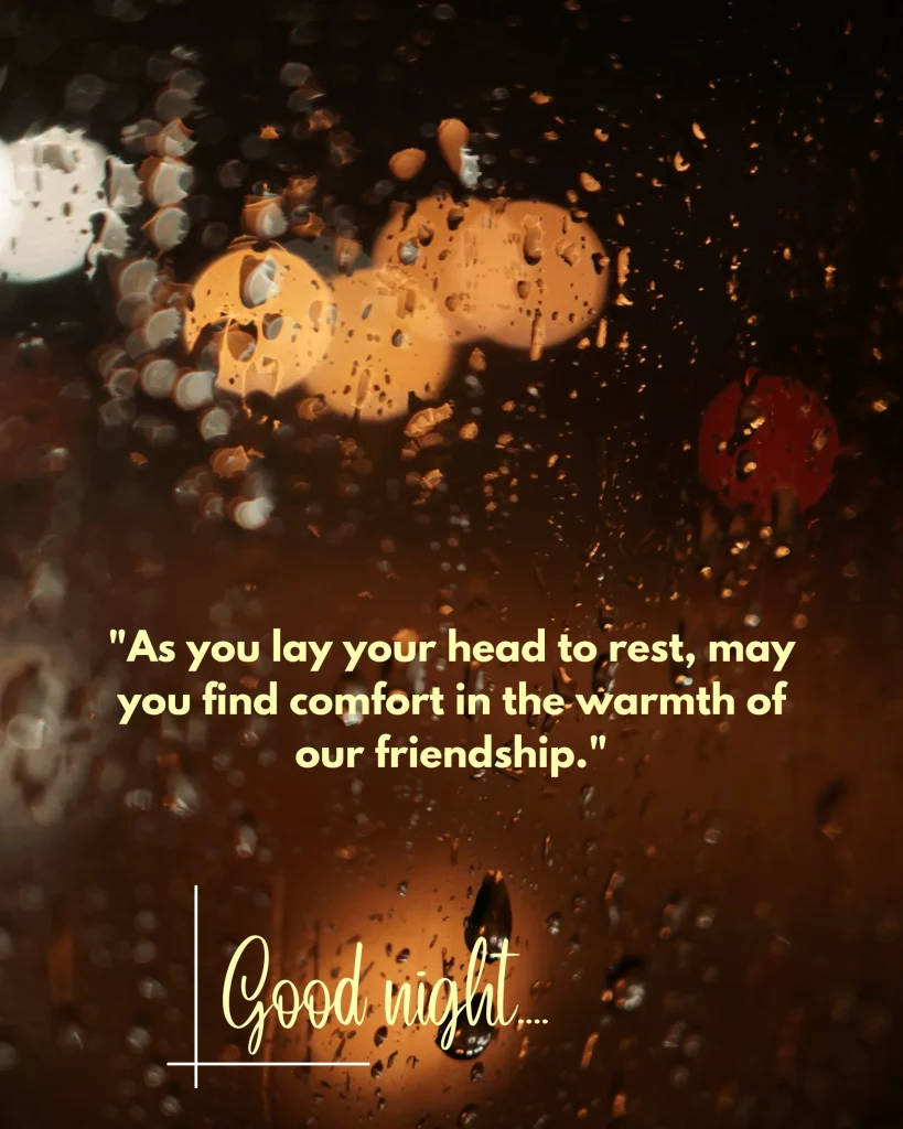 Friend Good Night Quote Image