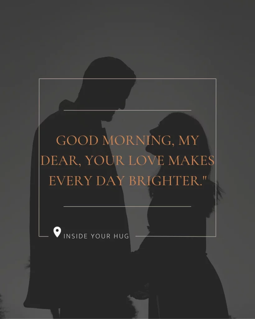 Romantic Good Morning Message for Him Image