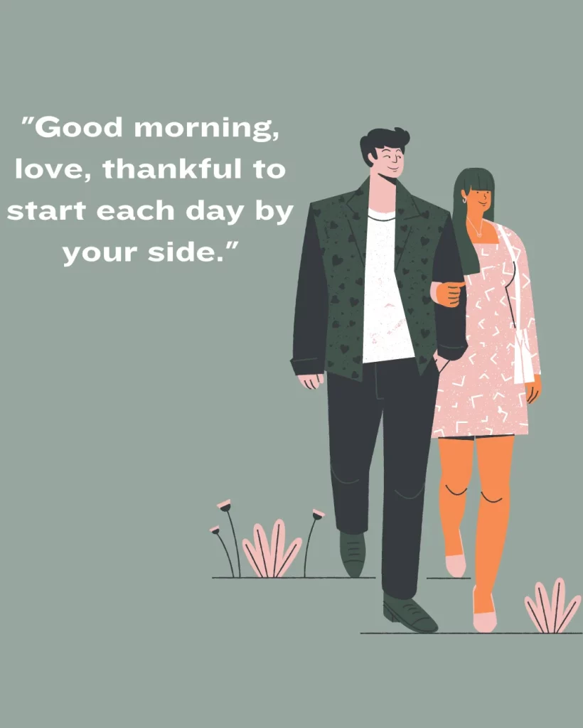 Romantic Good Morning Message for Him Image