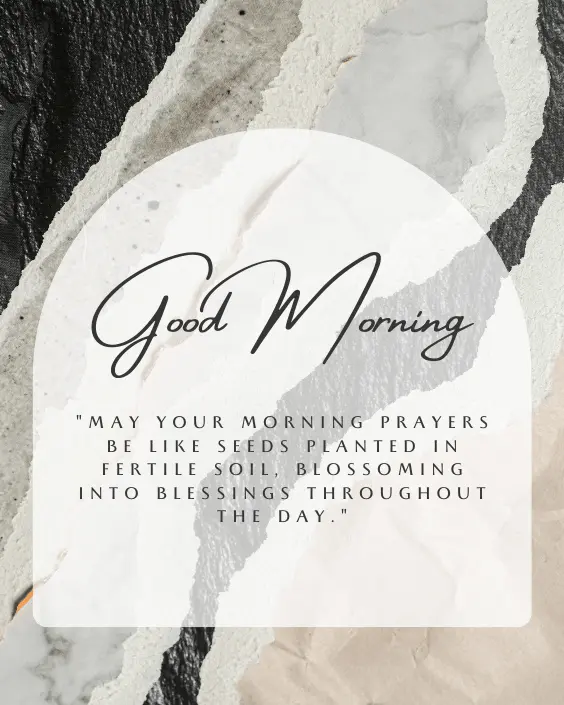 Good Morning Blessing and Prayer Image