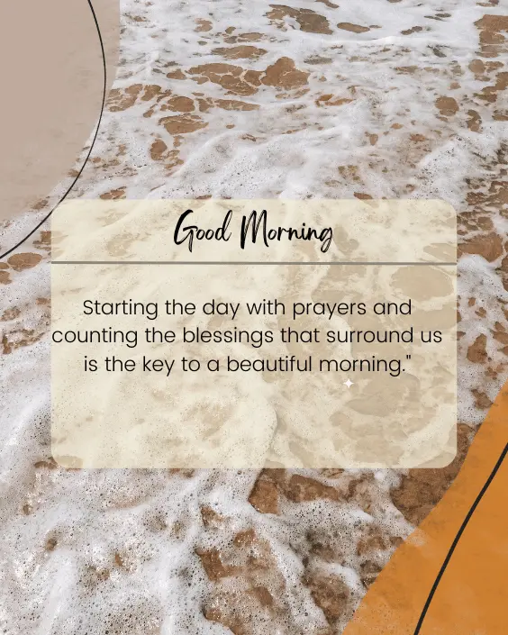 Good Morning Blessing and Prayer Image