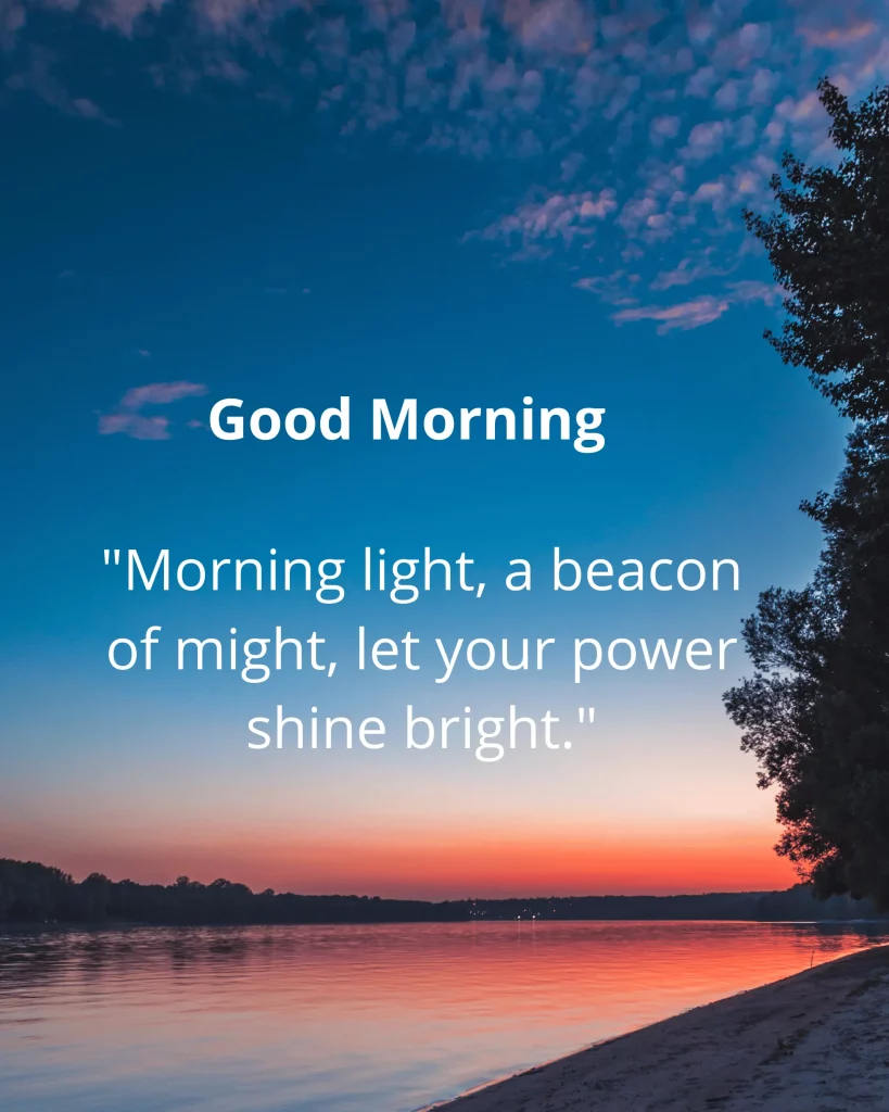 Powerful Good Morning Quote Image