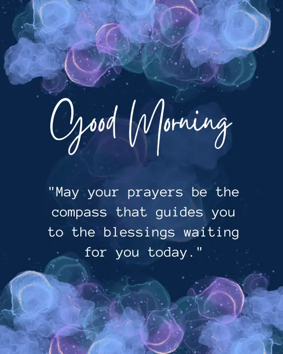 Good Morning Blessing and Prayer Image