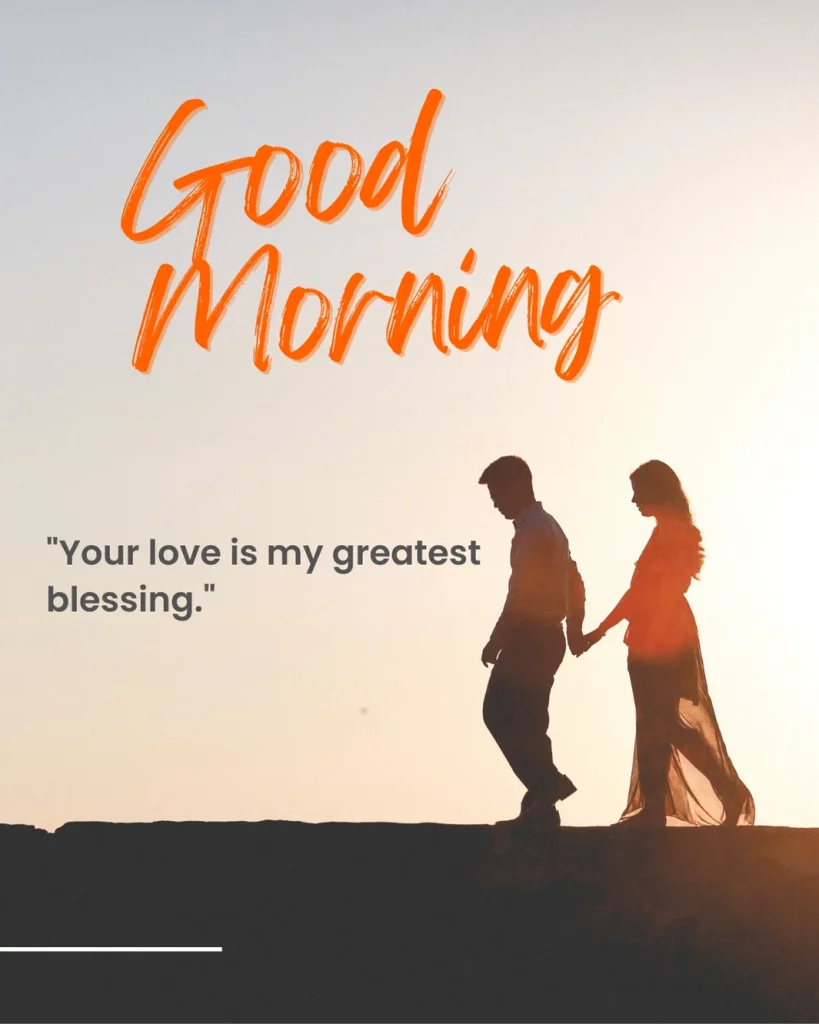 Romantic Good Morning Message for Him Image