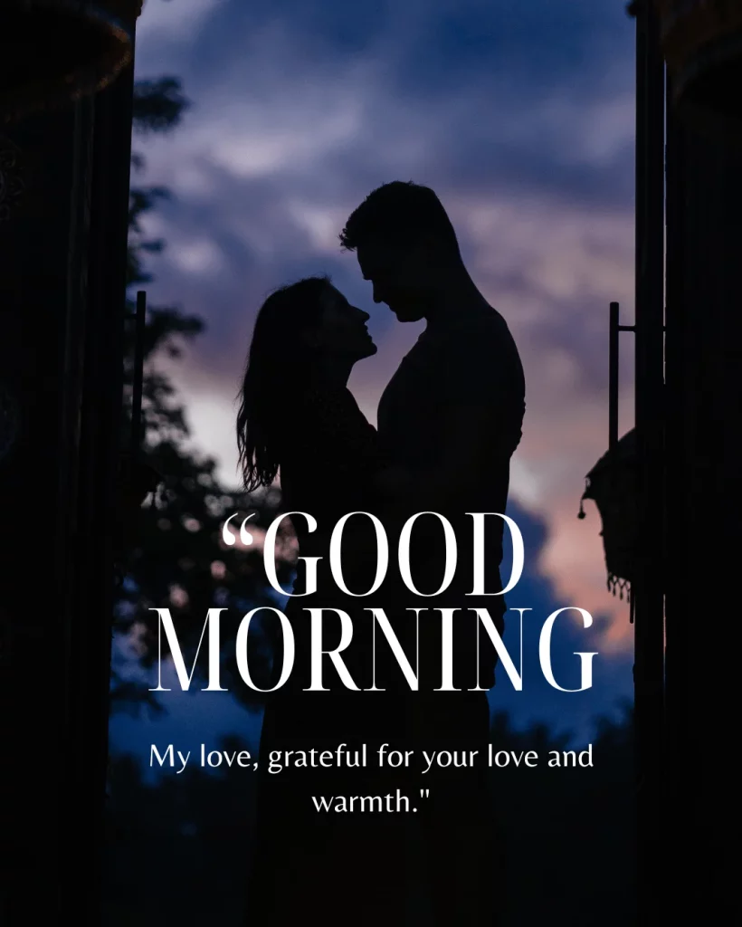 Romantic Good Morning Message for Him Image