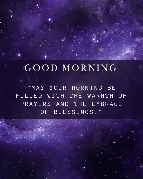 Good Morning Blessing and Prayer Image