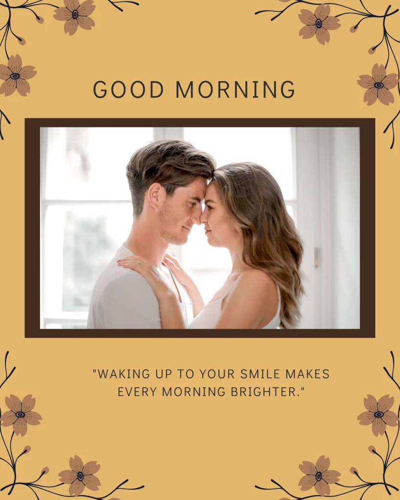 Romantic Good Morning Message for Him Image