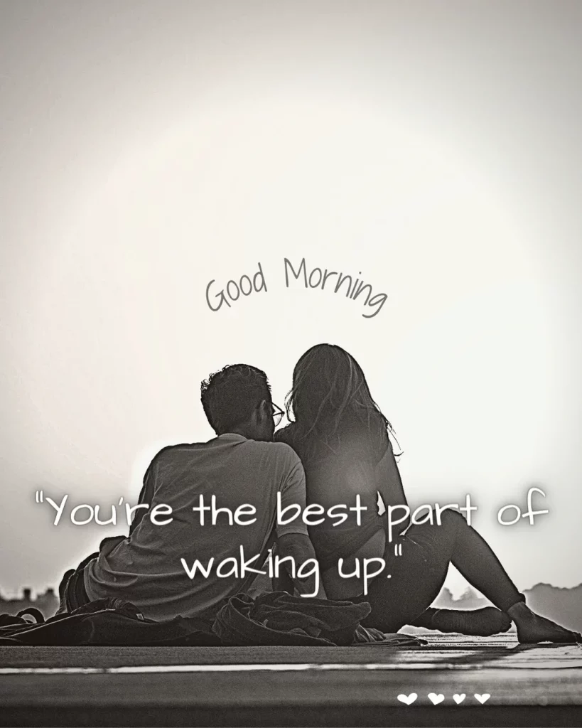 Romantic Good Morning Message for Him Image