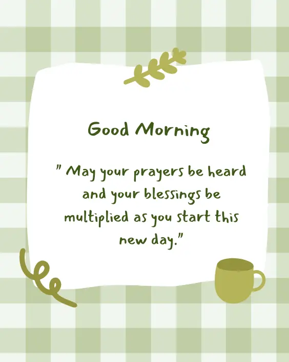 Good Morning Blessing and Prayer Image