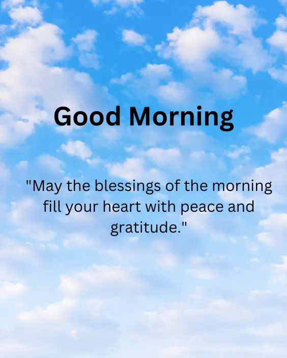 Good Morning Blessing and Prayer Image